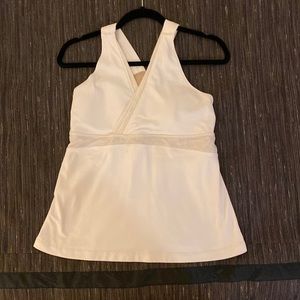 Lululemon off-white bra tank size 12